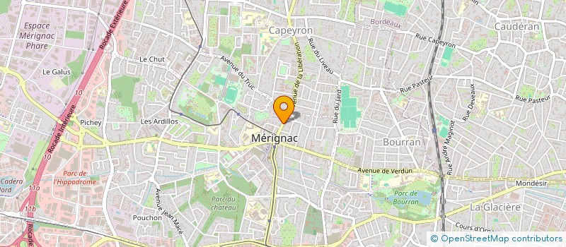 localisation de l'entreprise MONSIEUR JEAN BOURDONCLE  MERIGNAC