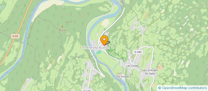 localisation de l'entreprise MONSIEUR JEAN BOURGEOIS  CHENECEY-BUILLON