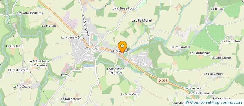 localisation de l'entreprise MONSIEUR JEAN BOURGET à CORSEUL