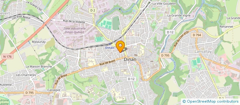 localisation de l'entreprise MONSIEUR JEAN BOURGET  DINAN