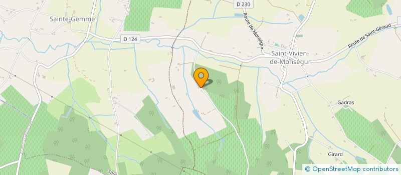 localisation de l'entreprise MONSIEUR JEAN BOURGOING  SAINT-VIVIEN-DE-MONSEGUR