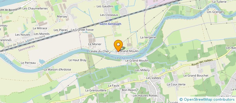 localisation de l'entreprise MONSIEUR JEAN BOURIEN  SAINT-GENOUPH