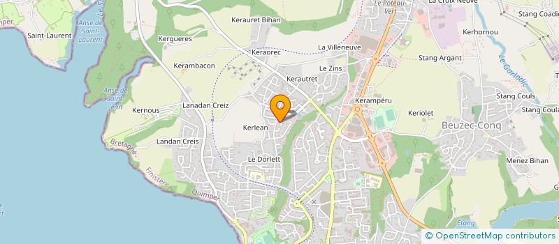 localisation de l'entreprise MONSIEUR JEAN BOURNEUF à CONCARNEAU