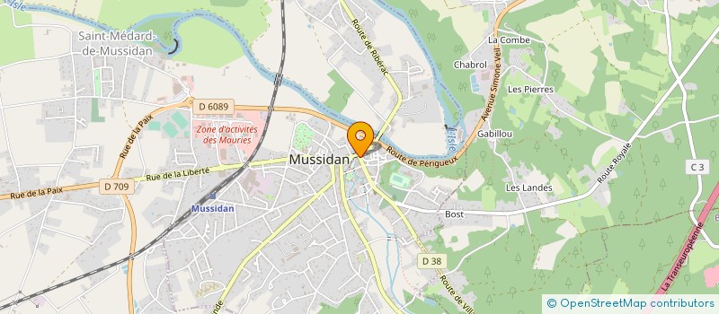 localisation de l'entreprise MONSIEUR JEAN BOURRASSE à MUSSIDAN