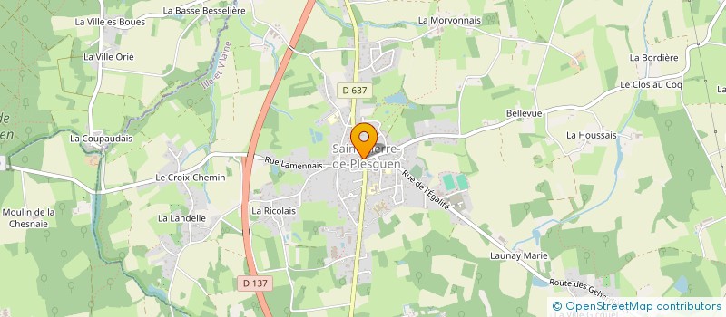 localisation de l'entreprise MONSIEUR JEAN BOURREAU  MESNIL-ROC'H