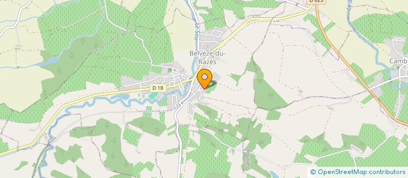localisation de l'entreprise MONSIEUR JEAN BOURREL  BELVEZE-DU-RAZES