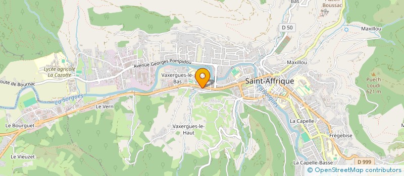 localisation de l'entreprise MONSIEUR JEAN BOURREL  ST-AFFRIQUE