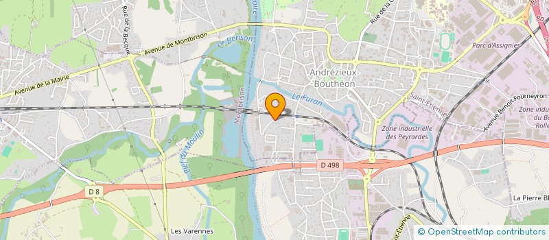 localisation de l'entreprise MONSIEUR JEAN BOURRIN  ANDREZIEUX-BOUTHEON