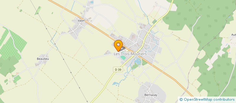 localisation de l'entreprise MONSIEUR JEAN BOURRY à LES TROIS-MOUTIERS