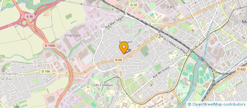 localisation de l'entreprise MONSIEUR JEAN BOURSEREAU à MULHOUSE