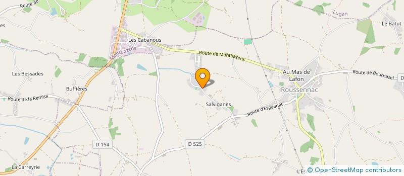 localisation de l'entreprise MONSIEUR JEAN BOUSQUET  LES ALBRES