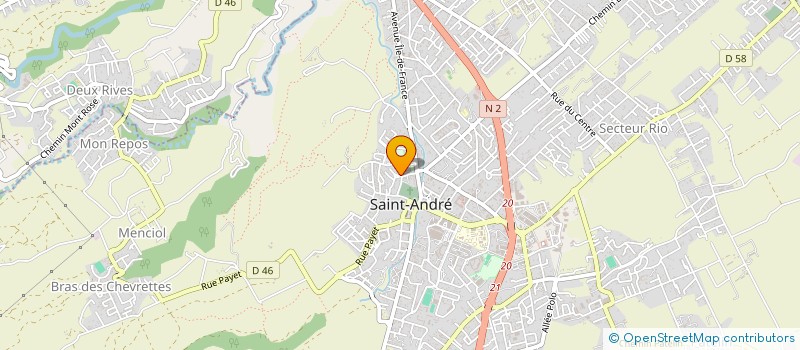 localisation de l'entreprise MONSIEUR JEAN BOUTCHAMA à SAINT-ANDRE