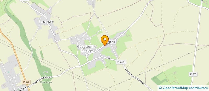 localisation de l'entreprise MONSIEUR JEAN BOUTEILLER  GUEUTTEVILLE-LES-GRES