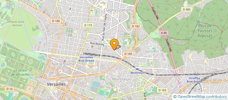 localisation de l'entreprise MONSIEUR JEAN BOUTEILLER à VERSAILLES