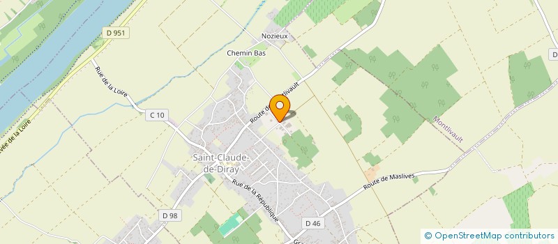 localisation de l'entreprise MONSIEUR JEAN BOUTIN  SAINT CLAUDE DE DIRAY