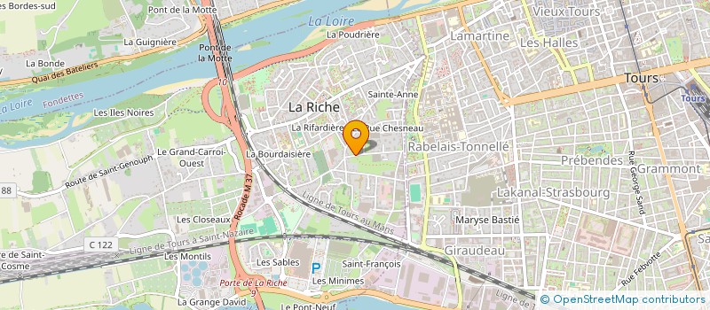 localisation de l'entreprise MONSIEUR JEAN BOUTON  LA RICHE