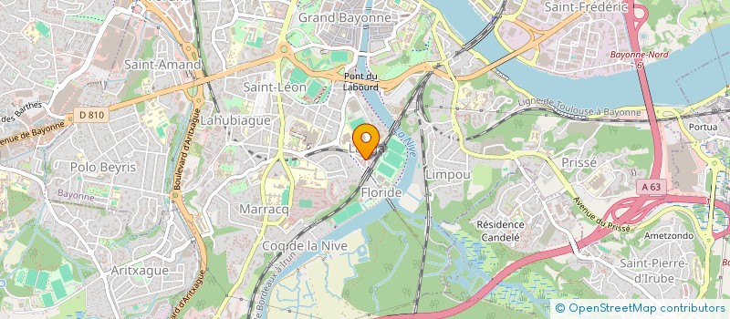 localisation de l'entreprise MONSIEUR JEAN BOUTONNIER  BAYONNE