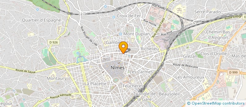 localisation de l'entreprise MONSIEUR JEAN BOUVIER  NIMES