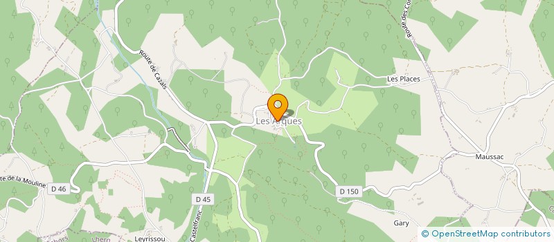 localisation de l'entreprise MONSIEUR JEAN BOUYGUES  FRAYSSINET-LE-GELAT