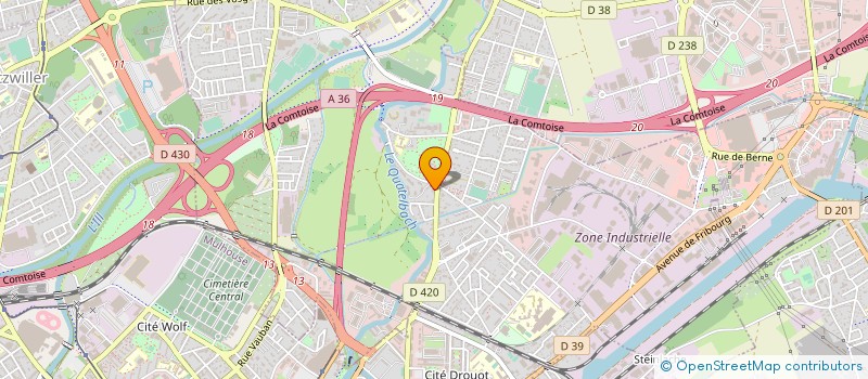 localisation de l'entreprise MONSIEUR JEAN BOUZANA  ILLZACH