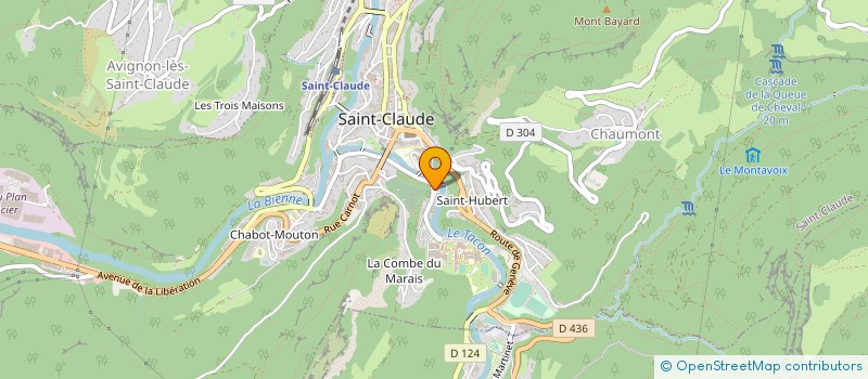 localisation de l'entreprise MONSIEUR JEAN BOVET à SAINT-CLAUDE
