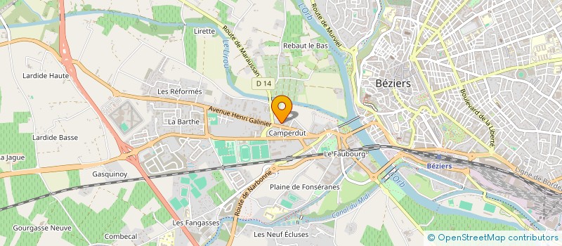 localisation de l'entreprise MONSIEUR JEAN BOY JOLY  BEZIERS