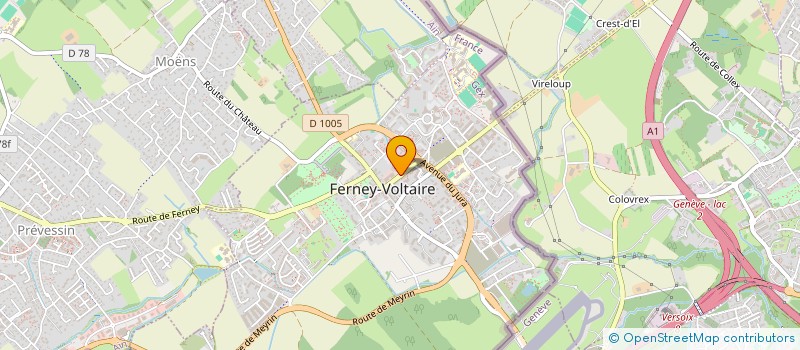 localisation de l'entreprise MONSIEUR JEAN BOYER à FERNEY-VOLTAIRE