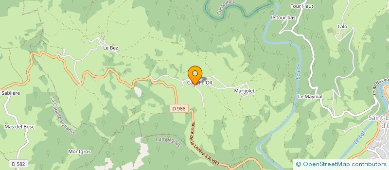 localisation de l'entreprise MONSIEUR JEAN BOYER  CAMPAGNAC