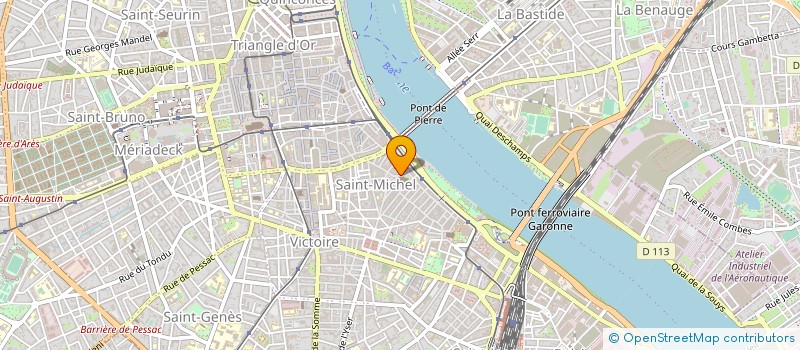 localisation de l'entreprise MONSIEUR JEAN BRACHET DE LA VALETTE  BORDEAUX