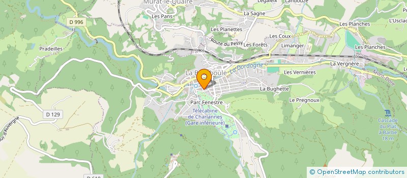 localisation de l'entreprise MONSIEUR JEAN BRANDELY  LA BOURBOULE