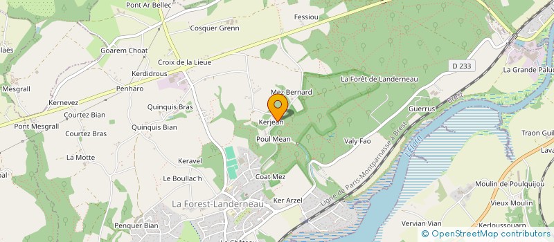 localisation de l'entreprise MONSIEUR JEAN BRANELLEC à LA ROCHE-MAURICE