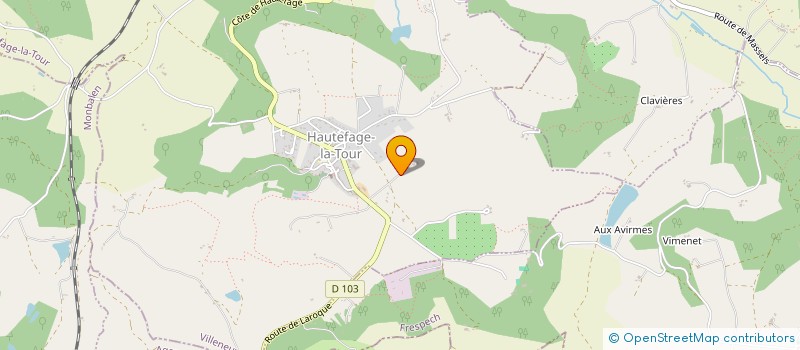 localisation de l'entreprise MONSIEUR JEAN BRANQUET  HAUTEFAGE LA TOUR