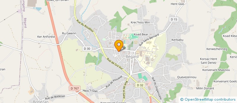 localisation de l'entreprise MONSIEUR JEAN BRAS  BEGARD