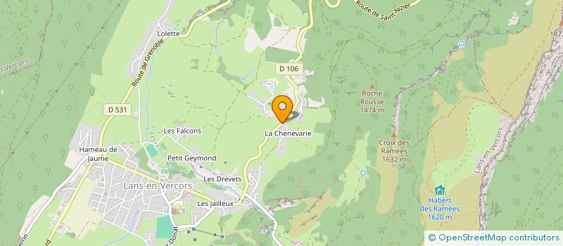 localisation de l'entreprise MONSIEUR JEAN BRAULT  LANS-EN-VERCORS