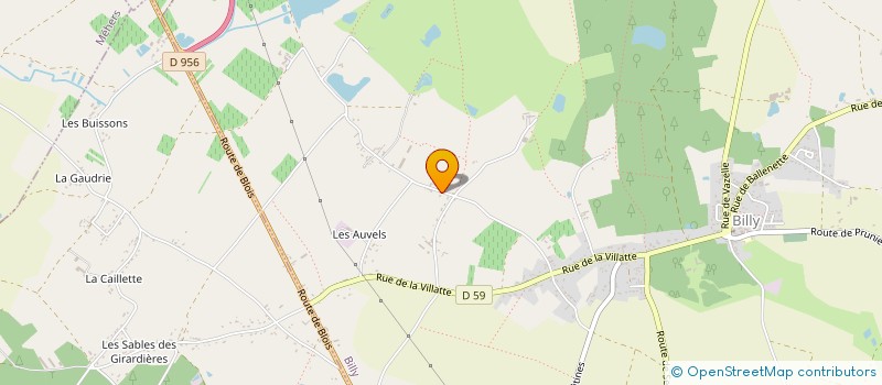 localisation de l'entreprise MONSIEUR JEAN BRAULT  BILLY