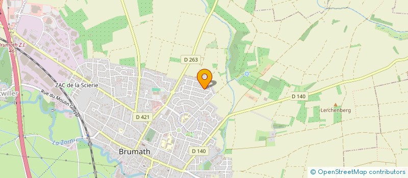 localisation de l'entreprise MONSIEUR JEAN BRAVO  BRUMATH