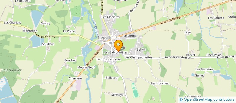 localisation de l'entreprise MONSIEUR JEAN BRAYARD  NEUVILLE-LES-DAMES