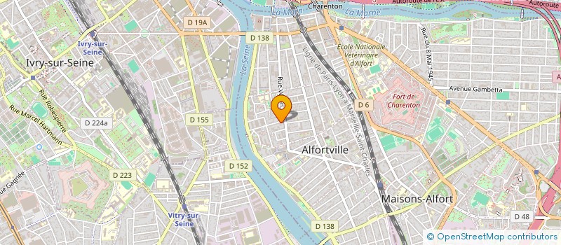 localisation de l'entreprise MONSIEUR JEAN BREDILLARD à ALFORTVILLE