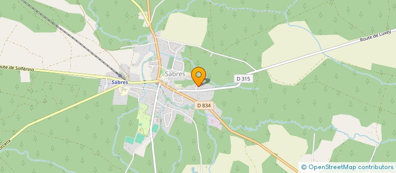 localisation de l'entreprise MONSIEUR JEAN BRETHOUX  SABRES