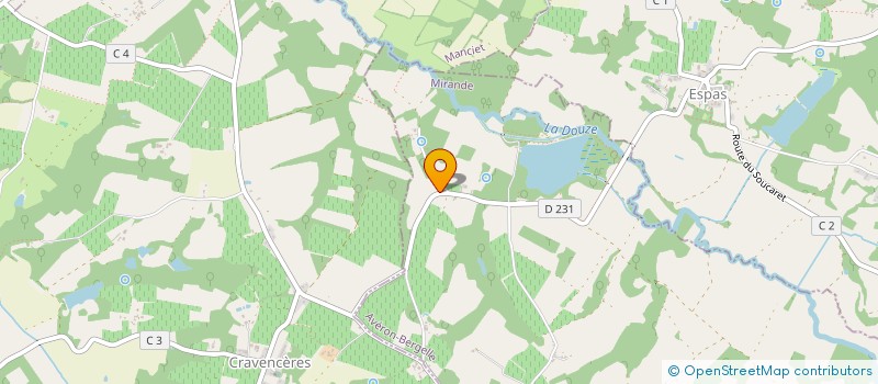 localisation de l'entreprise MONSIEUR JEAN BREUIL  AVERON-BERGELLE