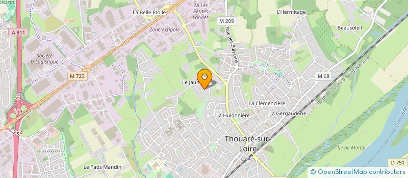 localisation de l'entreprise MONSIEUR JEAN BREVET  THOUARE-SUR-LOIRE