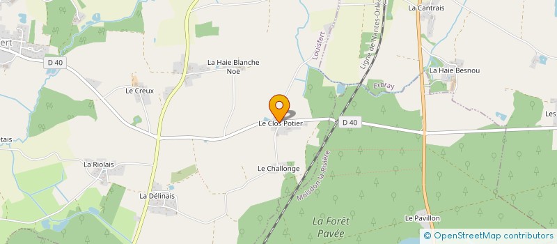 localisation de l'entreprise MONSIEUR JEAN BRIAND  LOUISFERT