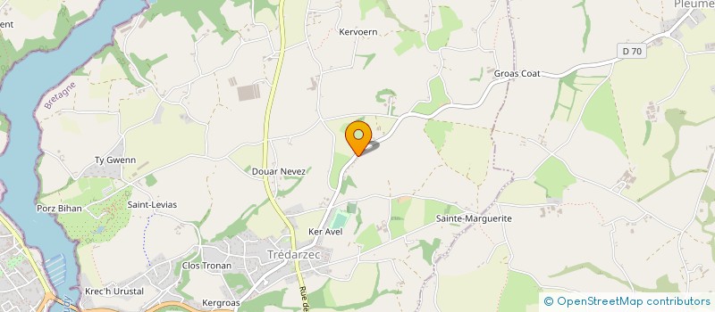 localisation de l'entreprise MONSIEUR JEAN BRIAND à TREDARZEC