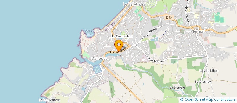localisation de l'entreprise MONSIEUR JEAN BRIAND  PLENEUF-VAL-ANDRE
