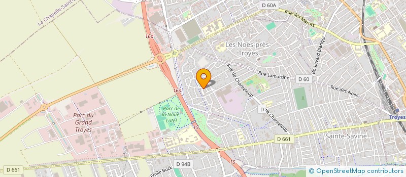 localisation de l'entreprise MONSIEUR JEAN-BRICE BLAIN  SAINTE-SAVINE