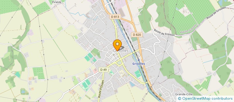 localisation de l'entreprise MONSIEUR JEAN-BRICE CANESIN  GRISOLLES