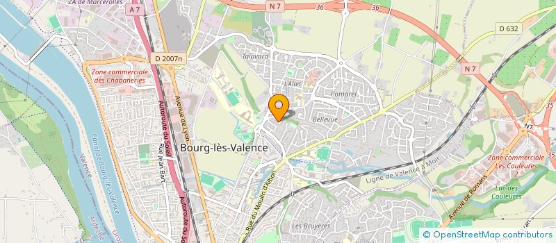 localisation de l'entreprise MONSIEUR JEAN-BRICE MAISONNEUVE à BOURG-LES-VALENCE
