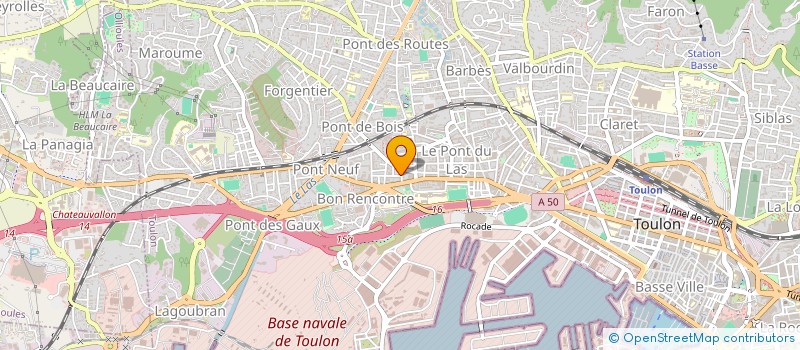localisation de l'entreprise MONSIEUR JEAN-BRICE SANZ  TOULON