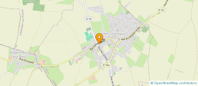 localisation de l'entreprise MONSIEUR JEAN BRICOUT  VILLERS-OUTREAUX