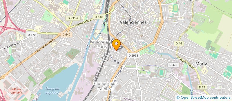 localisation de l'entreprise MONSIEUR JEAN BRIDOUX à VALENCIENNES